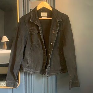Black denim jacket